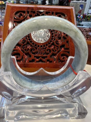 A close up of the inside of an asian style sculpture