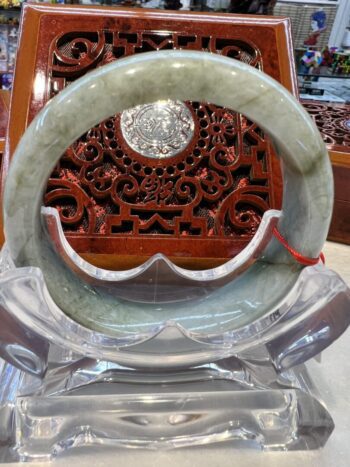 A close up of the inside of an asian style sculpture.