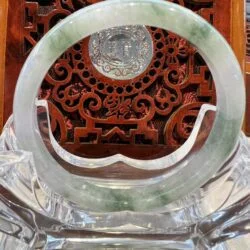 A close up of the inside of an asian style table