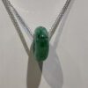 Real Certified Jade Donut Pendant, Dime Size  (Free Adjustable 925 Silver Chain Chain Included) - Image 2
