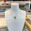 Real Certified Jade Donut Pendant, Dime Size  (Free Adjustable 925 Silver Chain Chain Included)