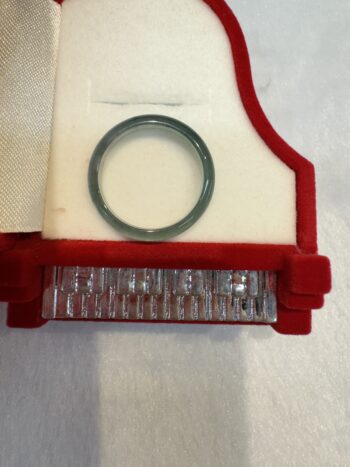 Certified Grade A Real Jade Ring, Size: 3.75 - Image 6