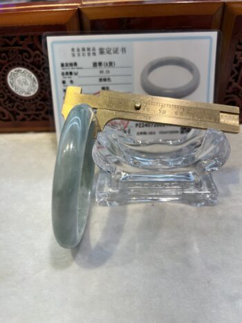 Real Jade Bangle (Jadeite)  #2002103, Size: 64mm - Image 4