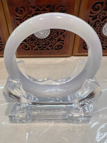 Certified Real Jade Bangle (Jadeite) #400106, Size: 60mm