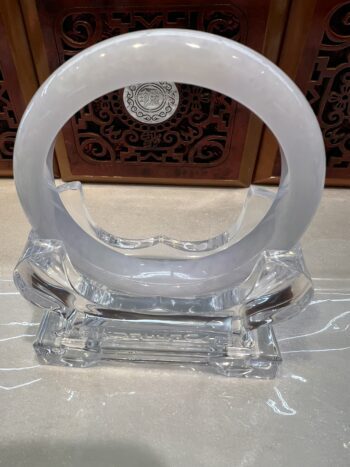 Certified Real Jade Bangle (Jadeite) #400107, Size: 61.5mm