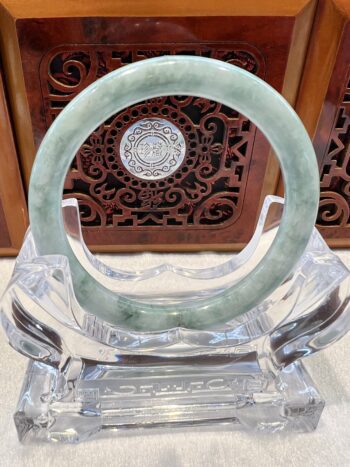 Real Jade Bangle #5002095, Size: 54mmX5X5 - Image 5
