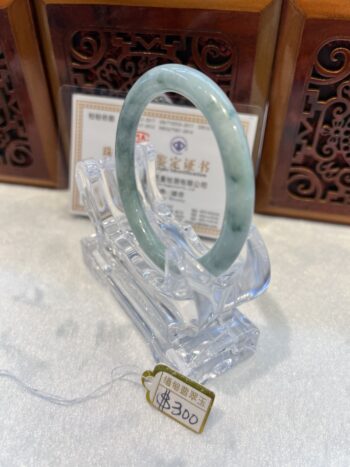 Real Jade Bangle #5002095, Size: 54mmX5X5 - Image 3