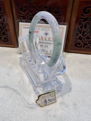 Real Jade Bangle #5002012, Size: 54mmX5X5 - Image 3