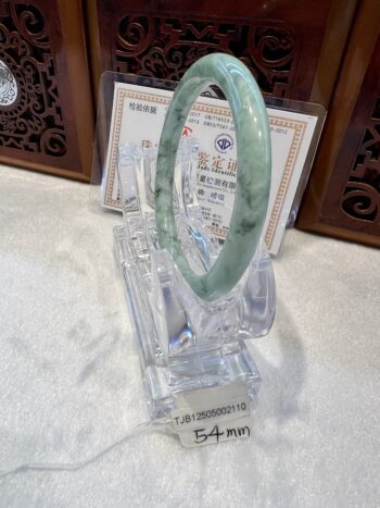 Real Jade Bangle #5002110, Size: 54mmX5X5 - Image 5