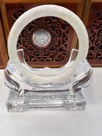 Real Jade Bangle #5002082, Size: 58mmX5X5 - Image 6