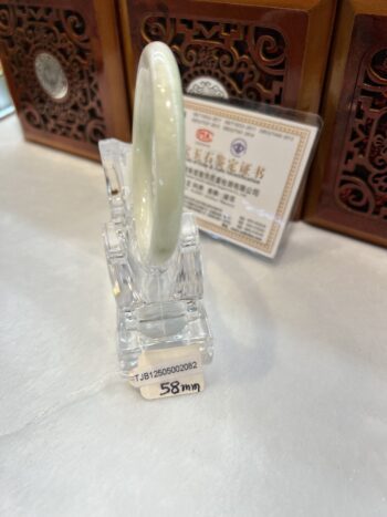 Real Jade Bangle #5002082, Size: 58mmX5X5 - Image 4
