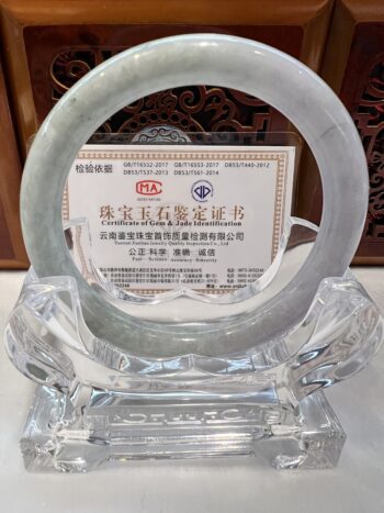 Real Jade Bangle #5001886, Size: 58mmX5X5 - Image 5