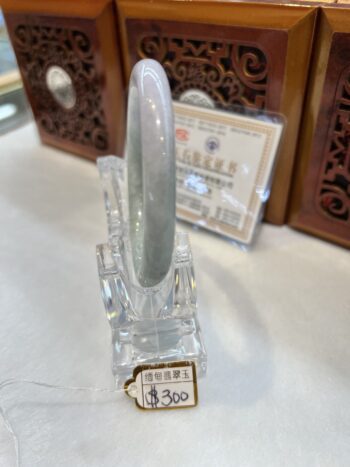 Real Jade Bangle #5001886, Size: 58mmX5X5 - Image 4
