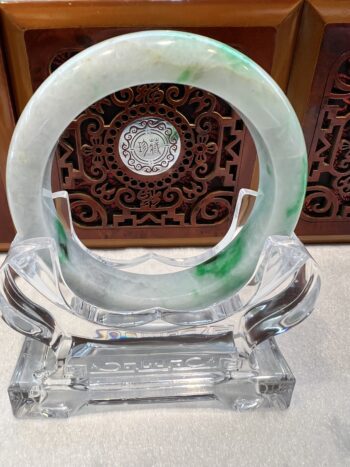 Real Jade Bangle #475156, Size: 56mm - Image 16