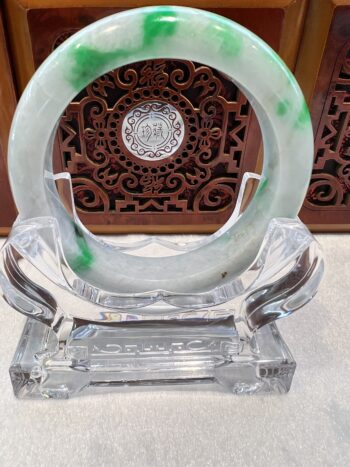 Real Jade Bangle #475156, Size: 56mm - Image 7
