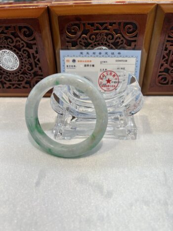 Real Jade Bangle #475156, Size: 56mm - Image 3