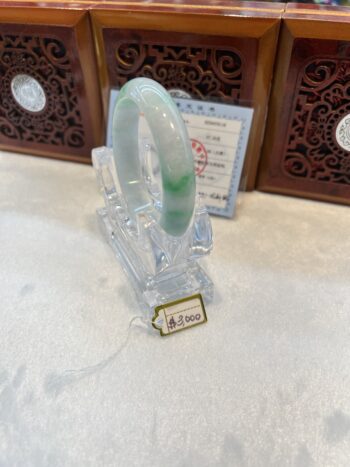 Real Jade Bangle #475116, Size: 56mm - Image 4