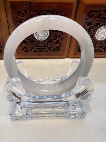 Real Jade Bangle #400411, Size: 60mmX12mm widthX9mm thickness