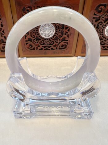Real Jade Bangle #400411, Size: 60mmX12mm widthX9mm thickness - Image 7