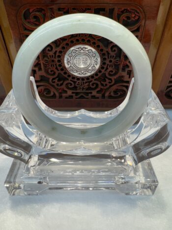 Certified Real Jade Bangle (Jadeite) #5001835, size 52mm - Image 5