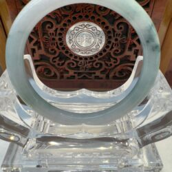 Certified Real Jade Bangle (Jadeite) #5002004, size 53mm