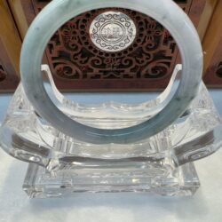 Certified Real Jade Bangle (Jadeite) #5001987, size 52mm