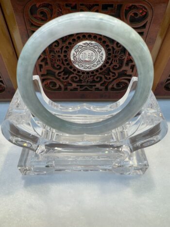 Certified Real Jade Bangle (Jadeite) #5002030, size 53mm
