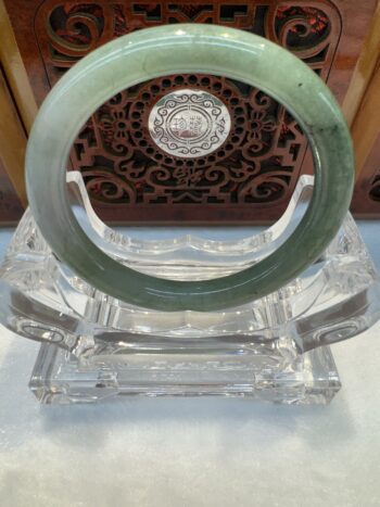 Certified Real Jade Bangle (Jadeite) #5002922, size 53mm - Image 3