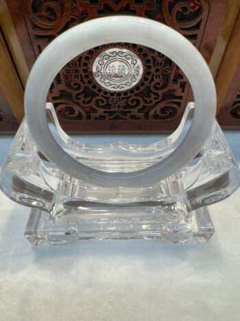 Certified Real Jade Bangle (Jadeite) #5001777, size 53mm