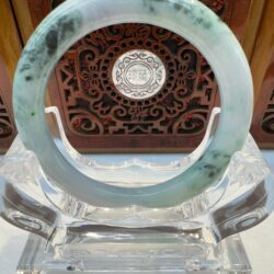Certified Real Jade Bangle (Jadeite) #5001902, size 53mm