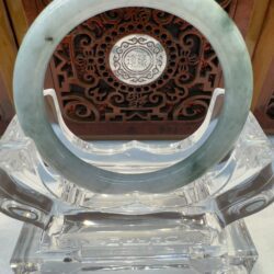 Certified Real Jade Bangle (Jadeite) #5001990, size 53mm