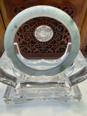 Certified Real Jade Bangle (Jadeite) #5001990, size 53mm