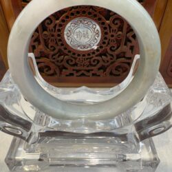 Certified Real Jade Bangle (Jadeite) #5002340, size 53mm