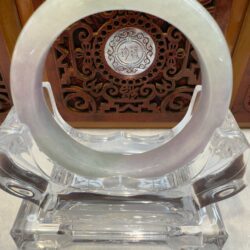 Certified Real Jade Bangle (Jadeite) #5002511, size 53mm