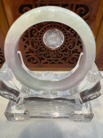 Certified Real Jade Bangle (Jadeite) #5002511, size 53mm