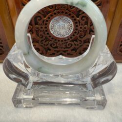 Certified Real Jade Bangle (Jadeite) #5002541, size 53mm