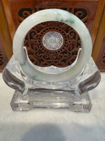 Certified Real Jade Bangle (Jadeite) #5002541, size 53mm