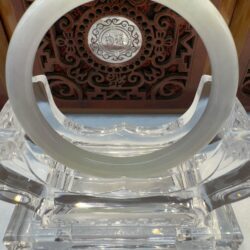 Certified Real Jade Bangle (Jadeite) #5001829, size 55mm