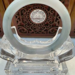 Certified Real Jade Bangle (Jadeite) #5002848, size 55mm