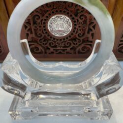 Certified Real Jade Bangle (Jadeite) #4001281 size 55mm