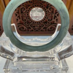 Certified Real Jade Bangle (Jadeite) #4001449 size 55mm