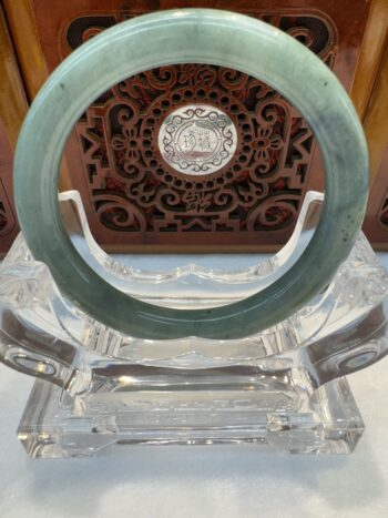Certified Real Jade Bangle (Jadeite) #4001449 size 55mm