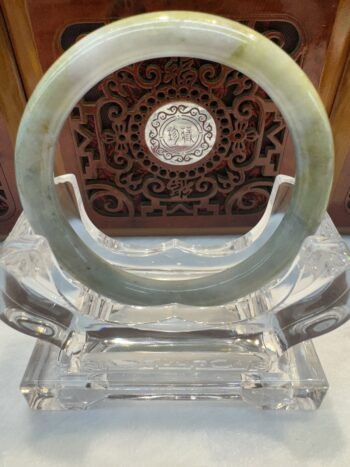 Certified Real Jade Bangle (Jadeite) #4000407 size 56mm