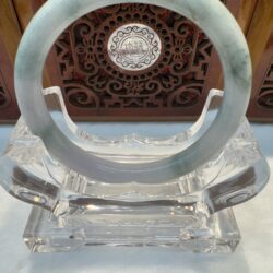 Certified Real Jade Bangle (Jadeite) #5002070 size 56mm