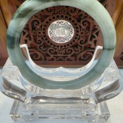 Certified Real Jade Bangle (Jadeite) #4001498 size 56mm