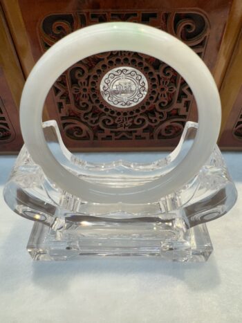 Certified Real Jade Bangle (Jadeite) #2004684 size 56mm - Image 4