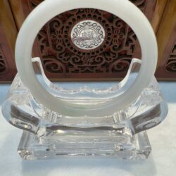 Certified Real Jade Bangle (Jadeite) #2004684 size 56mm