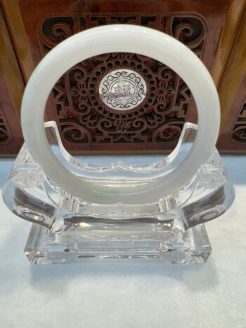Certified Real Jade Bangle (Jadeite) #2004684 size 56mm