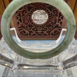 Certified Real Jade Bangle (Jadeite) #40001374 size 56mm