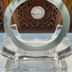 Certified Real Jade Bangle (Jadeite) #4000451 size 58mm